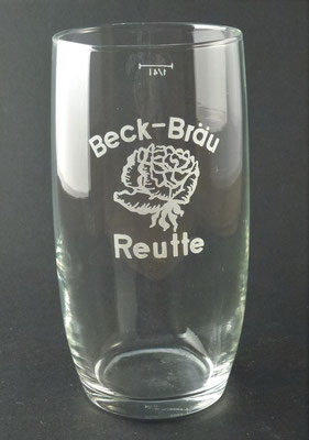 T027, Beck-Bräu "Zur Rose", Reutte, Tirol, + 1978 (Glas von ca. 1960)