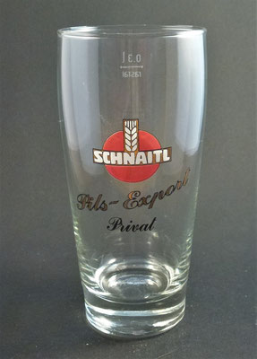 OE124, Brauerei Schnaitl, Eggelsberg, Bezirk Braunau, OÖ  (Glas von ca. 1970)