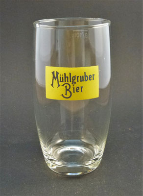 OE085, Brauerei Mühlgrub, "Schartner" Fein Ges.m.b.H., Bad Hall, Bezirk Steyr Land, OÖ, + 1986  (Glas von ca. 1960)