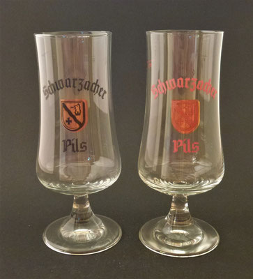 S036, S037, Brauerei Schwarzach, Walter Seeber, Schwarzach im Pongau, + 2008 (Glas von ca. 1970)
