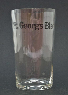 W046, Brauerei zum St. Georg, Wien Floridsdorf, + 1936  (Glas von ca. 1930)