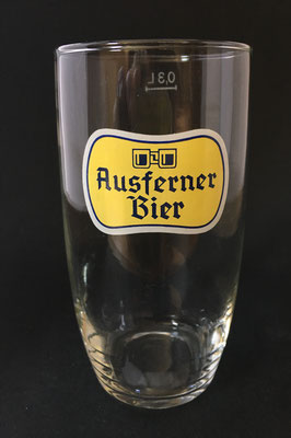 T030, "Ausferner Bier" , Reutte, Tirol, + 1969 (Glas von ca. 1960)