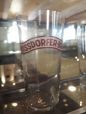 altes Bierglas Nussdorfer Brauerei Wien