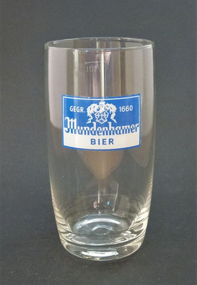 OE103, Brauerei Mundenham, Palting, Bezirk Braunau, OÖ, + 1982  (Glas von ca. 1970)