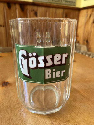 altes Bierglas Bier Brauerei Gösser 
