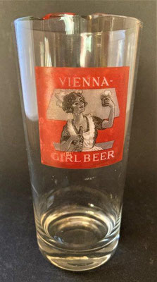 N009, Austria Brauerei, Wiener Neudorf b. Wien, + 1938, Exportglas "Vienna Girl", (Glas von ca. 1930)