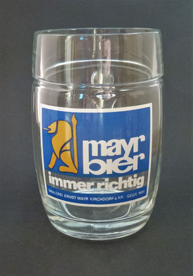 OE083, Brauerei Mayr . Kirchdorf a.d. Krems, OÖ, + 2003  (Glas von ca. 1970)