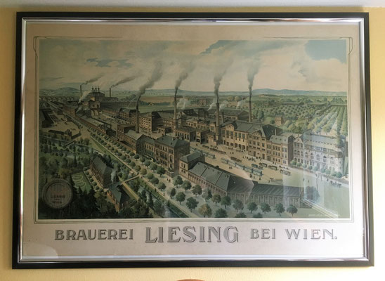 101 Brauerei Liesing, Pappe / Litho, Abm. 68 cm x 99 cm, Impressum: Eckert & Pflug Kunstanstalt Leipzig, ca. 1910