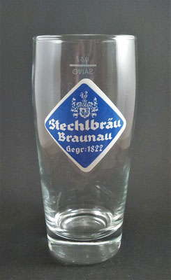 OE140, Stechl-Bräu, Braunau, OÖ, + 1979  (Glas von ca. 1960)