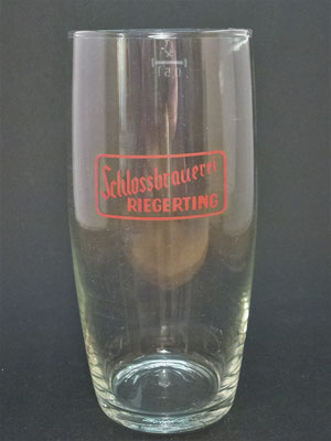 OE118, Schlossbrauerei Riegerting, Mehrnbach, Bezirk Ried, OÖ, + 1985  (Glas von ca. 1960)