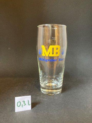 altes Bierglas Bier Brauerei Mühlgruber