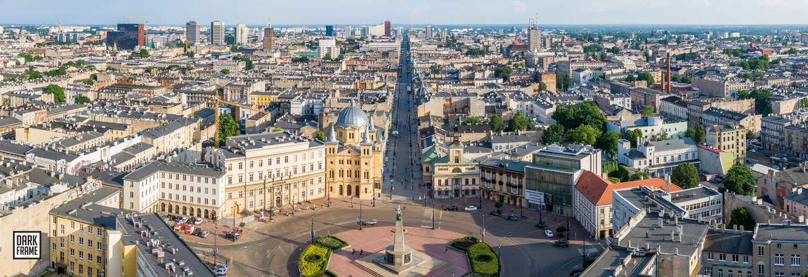 Łódź, Plac Wolności, zdjęcia Łodzi Dark Frame