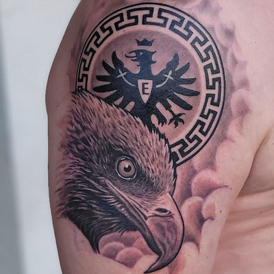 Tattoo Studio Frankfurt, Eintracht tattoo