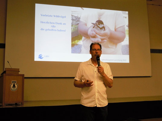 Leo Rasch bei der Jahreshauptversammlung, Foto: Hermann Kunze