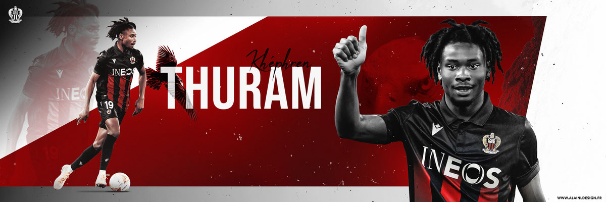 Thuram - OGC Nice - Bannière web Twitter