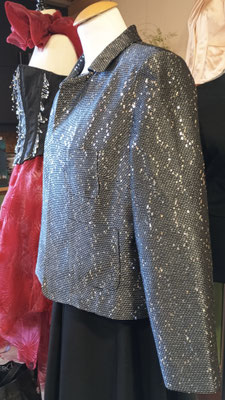 veste courte paillette 