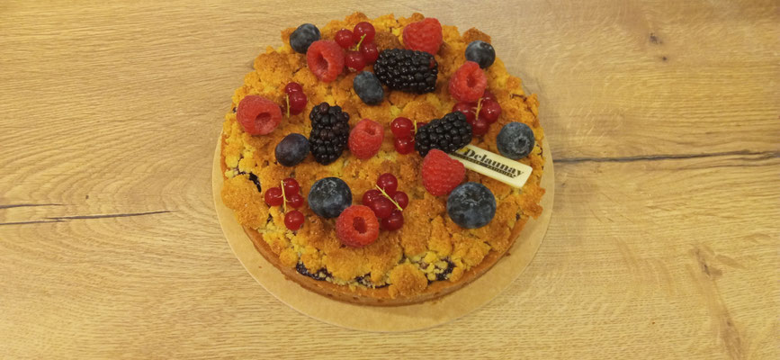 Crumble fruits rouges