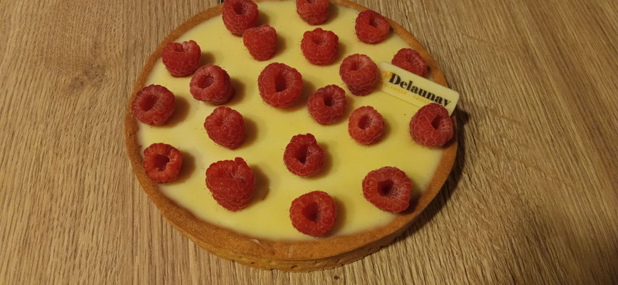 Tarte chocolat blanc/framboise
