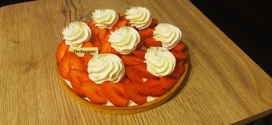 Tarte fraise chantilly