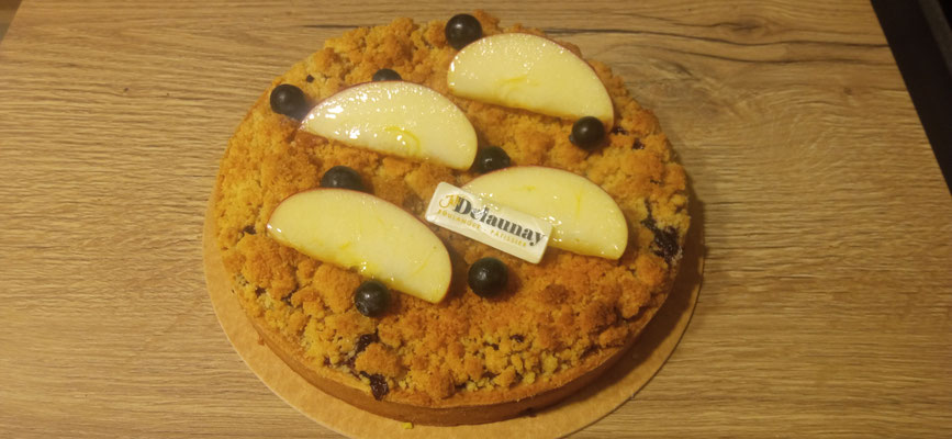 Crumble pomme/myrtilles