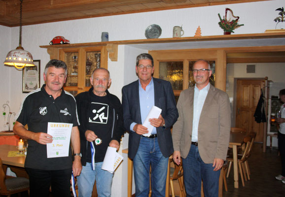 3. Platz im Mannschaftswettbewerb: Filmann, Ludwig, Maier, (Meyer), Schinkinger