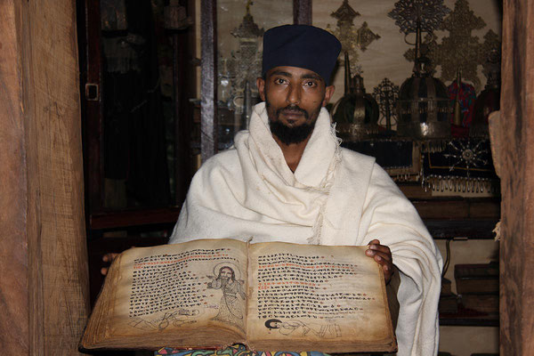 Die Religion hat in Äthiopien einen hohen Stellenwert. Tetrapsalter aus dem 12.JH