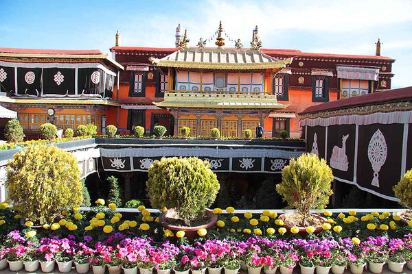 Der Jokhang - Tempel in Lhasa. 
