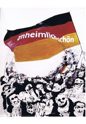Heimatbild, 2006, Lack/ Leinwand, 200 x 160 cm
