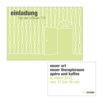 Einladung | A5 | Vorder- und Rückseite
