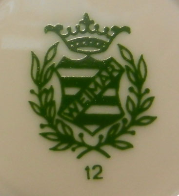 Weimar Porzellan Stempel Grun