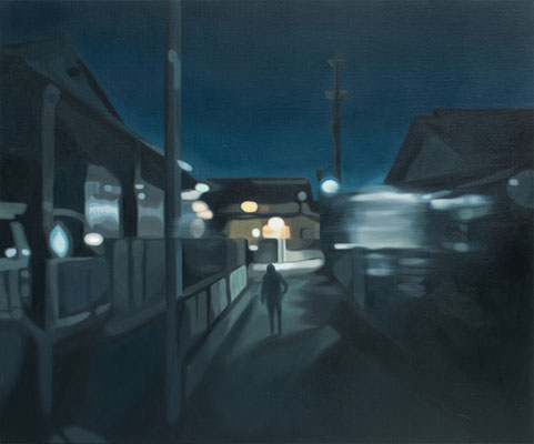 afterimage of the night , 606×727㎜ , oil on canvas , 2023