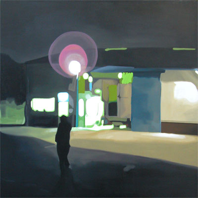 街灯 , 1455×1455㎜ , oil on canvas , 2005 , 昭和シェル石油株式会社蔵