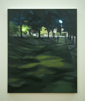 afterimage of the night , 727×606㎜ , oil on canvas , 2024