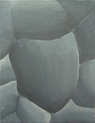 アスファルト , 180×140㎜ , oil on canvas , 2004