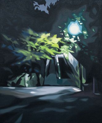 afterimage of the night , 727×606㎜ , oil on canvas , 2024
