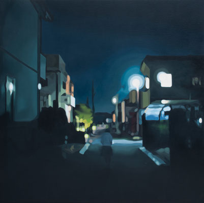 afterimage of the night , 1000×1000㎜ , oil on canvas , 2023