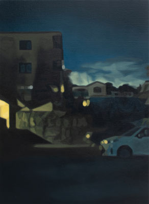 afterimage of the night , 727×530㎜ , oil on canvas , 2023