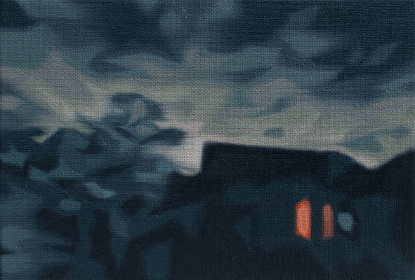 afterimage of the night , 227×158㎜ , oil on canvas , 2023