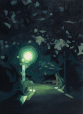 afterimage of the night , 333×242㎜ , oil on canvas , 2023