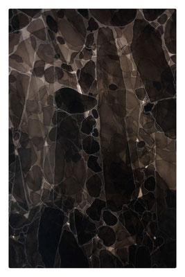 135, 105, 71, 94, 35 / 2013 / Pierre noire, craie, noir d'ivoire sur papier Arches / 106,5x75,5 cm