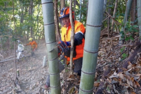 令和4年1月8日　中小田古墳群竹林伐採取集合写真