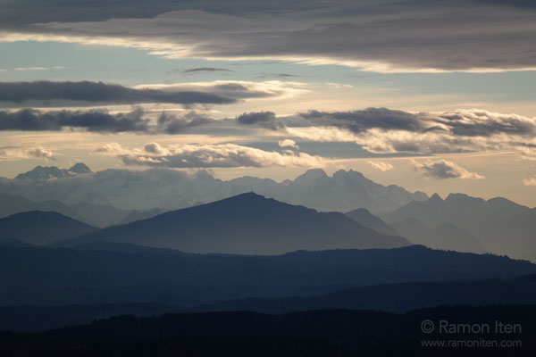 Rigi in west wind storm