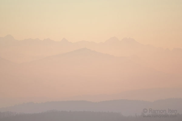 Rigi im Abendlicht