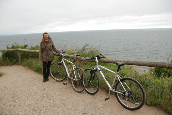 Rügen, sogar mit dem Rad war's einfach zu kalt und nieselig!