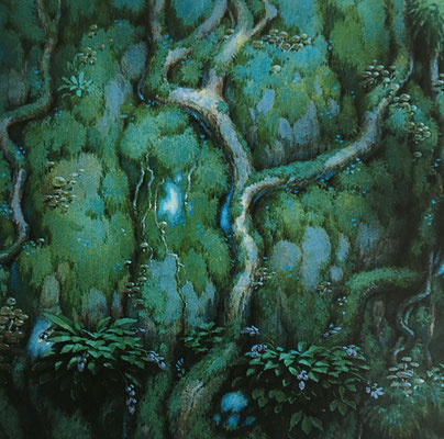 princess mononoke forest spirit art