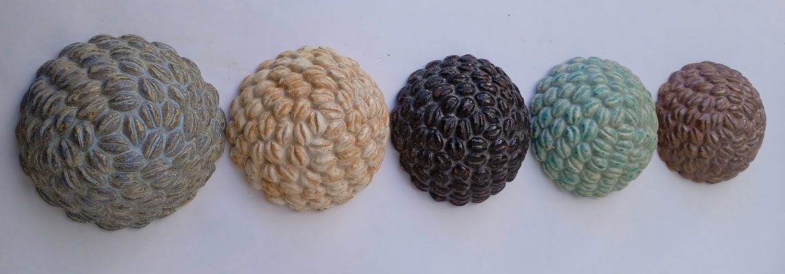 spirale cauris - féminin pluriel- terre cuite émaillée