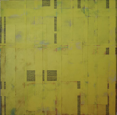 Canvas 8.  Latex+pigments on canvas. 146x146cm. (2020)