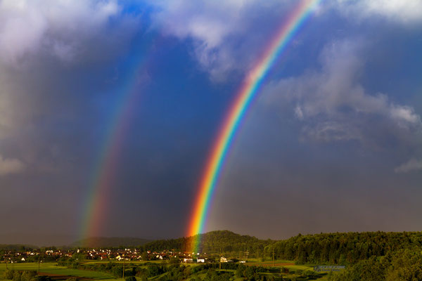 Regenbogen über Friedingen