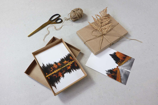 Nachhaltige, minimalistische Fotobox mit hochwertigen Prints auf Hahnemühle Künstlerpapier