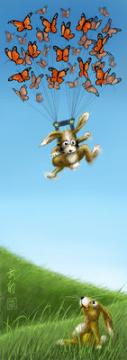 Fliegender Hase zum Hasenjahr